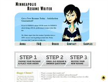 Tablet Screenshot of minneapolisresumewriter.com